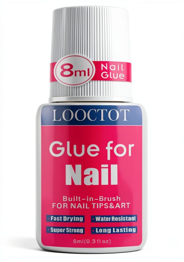 LOOCTOT Nail Glue Fast Drying Water Resistant Professional-0