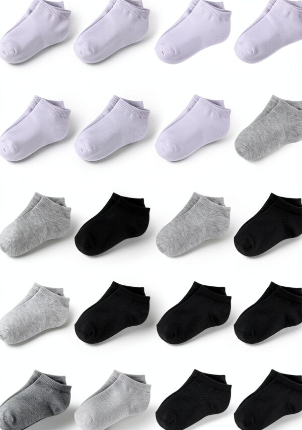 Toddler Ankle Socks Boys Cotton Blend Low Cut 25 Pairs-0