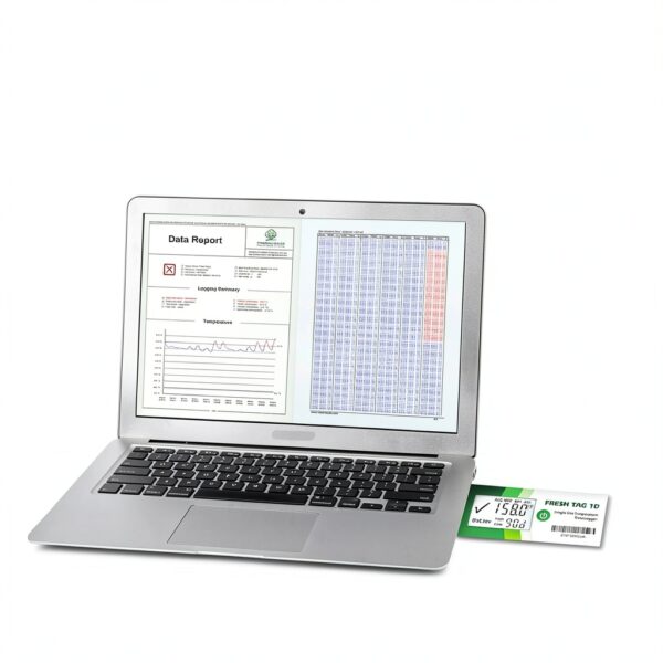 Fresh Tag 1D USB Temperature Data Logger LCD Screen IP67-4