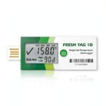 Fresh Tag 1D USB Temperature Data Logger LCD Screen IP67-0