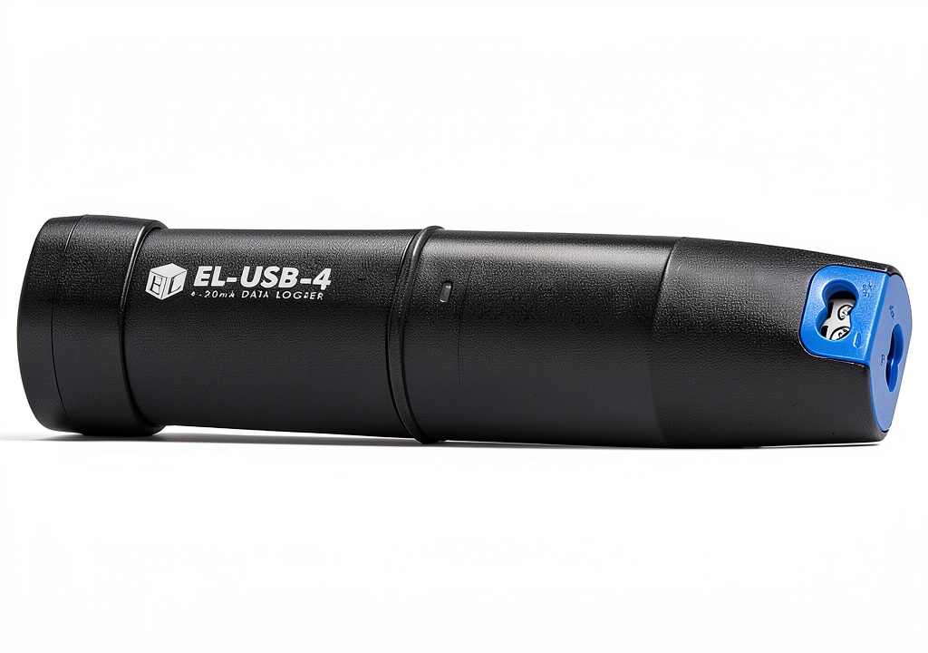 Installing Lascar 4-20mA Current Loop USB Data Logger EL-USB-4 on a wooden desk