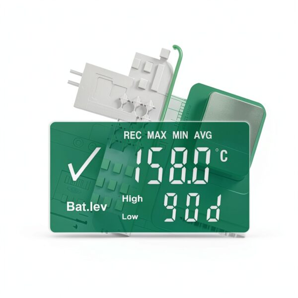 Fresh Tag 1D USB Temperature Data Logger LCD Screen IP67-2