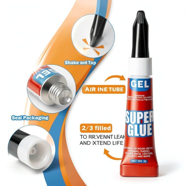 INSOIA Super Glue Gel Liquid Cyanoacrylate Adhesive-7