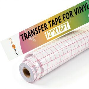 HTVRONT Transfer Tape Medium Tack Red Grid Craft Paper-0