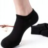 Kids Black Cotton Socks 18 Pairs Low Cut Unisex Children-6
