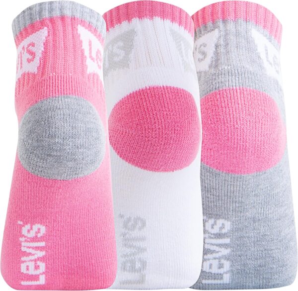Levis Boys Ankle Socks Stretchy Polyester Cushioned Sole-1