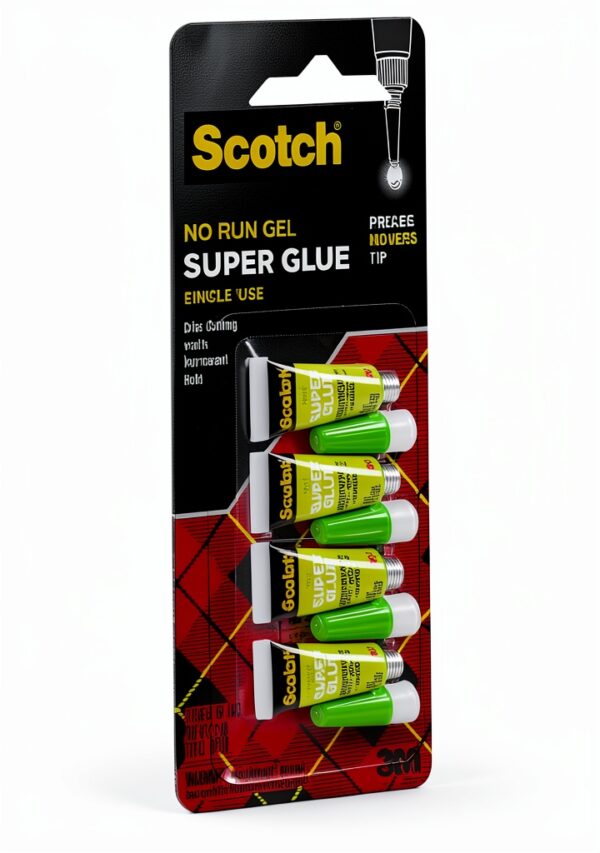 Scotch Super Glue Gel Multipack Instant Adhesive Leather-3