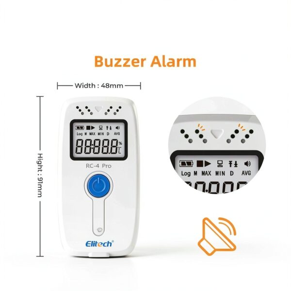 Elitech RC-4 Temperature Data Logger USB Alarm 64000 Points-3