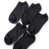 Kids Black Cotton Socks 18 Pairs Low Cut Unisex Children-5