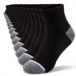 Boys Black Ankle Socks 20 Pairs Ultra Soft Reinforced-0