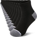 Boys Black Ankle Socks 20 Pairs Ultra Soft Reinforced-0