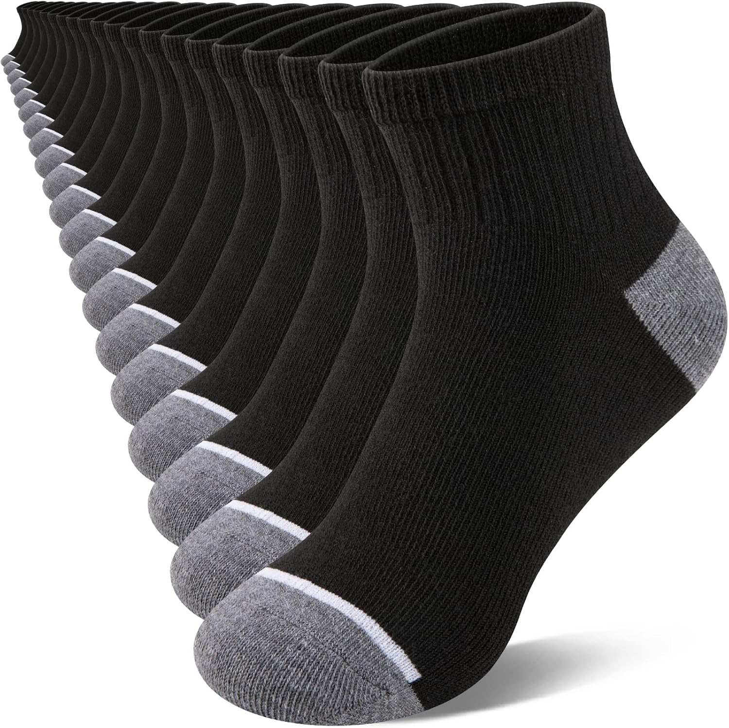 Boys wearing black ankle socks during outdoor play