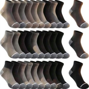 BOSSUN Boys Ankle Socks 30 Pack Lightweight Breathable-0