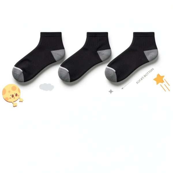Boys Black Ankle Socks 20 Pairs Ultra Soft Reinforced-1