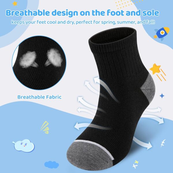 Boys Black Ankle Socks 20 Pairs Ultra Soft Reinforced-5