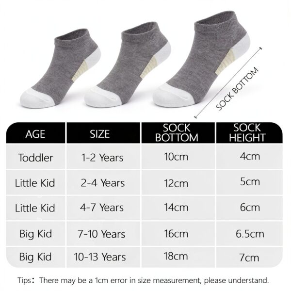 ZERULETS Kids Ankle Socks 20 Pairs Soft Blended Fabric-6