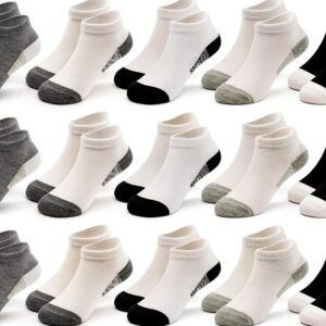 ZERULETS Kids Ankle Socks 20 Pairs Soft Blended Fabric-0