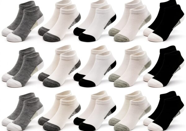 ZERULETS Kids Ankle Socks 20 Pairs Soft Blended Fabric-0