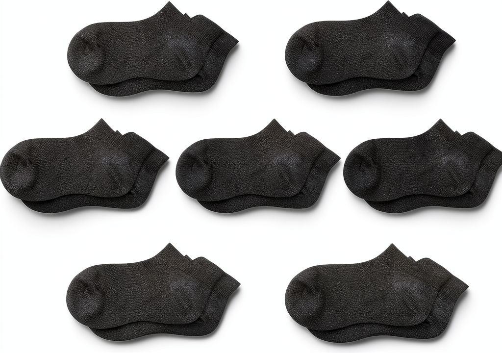 Kids wearing the Boys Girls Ankle Socks Cotton Soft Athletic Kids Socks while playing soccer on a grassy field