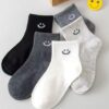 Boys Ankle Socks Cotton Blend Happy Face Design Toddler-4