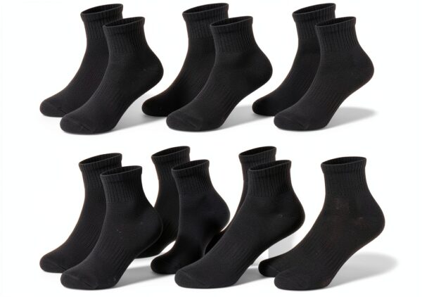 Hoomore Kids Ankle Socks Cotton Seamless Toe Athletic-0