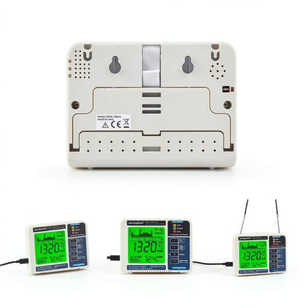 Hydrofarm CO2 Monitor Data Logger White Blue Temperature-7