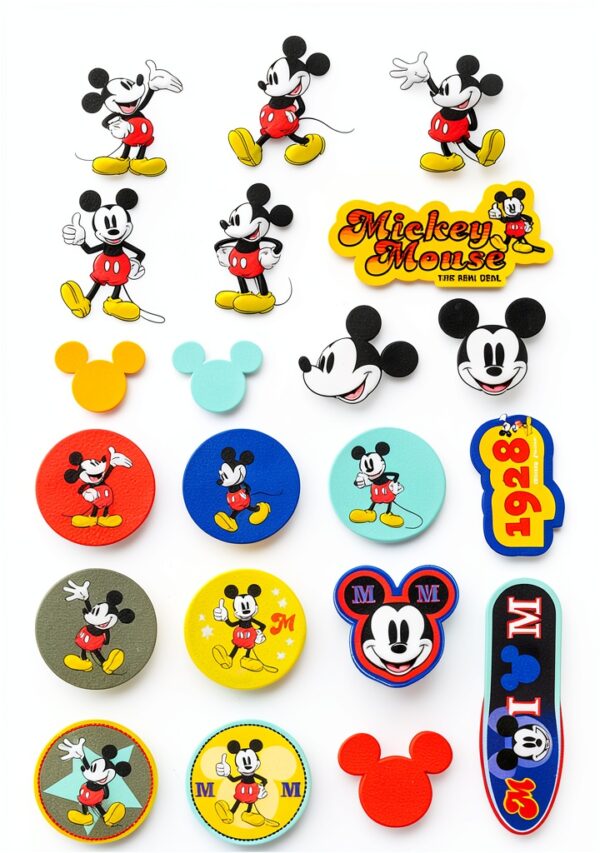 Mickey Mouse Socks Boys Girls 10 Pack Polyester Spandex-2