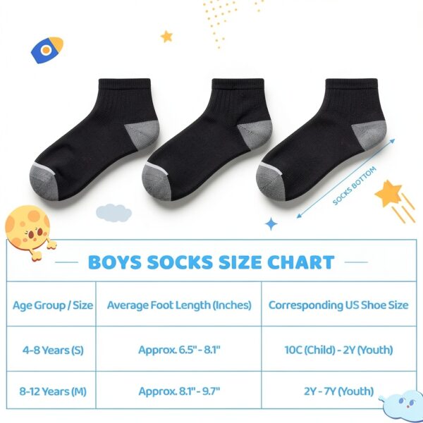 BOSSUN Boys Ankle Socks 30 Pack Lightweight Breathable-1