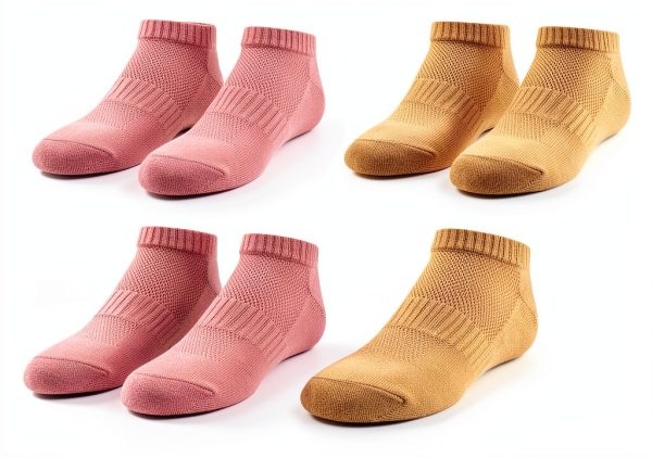 Odd Sox Ankle Socks 5-Pack Soft Pastel Cotton Kids Ages 7-10