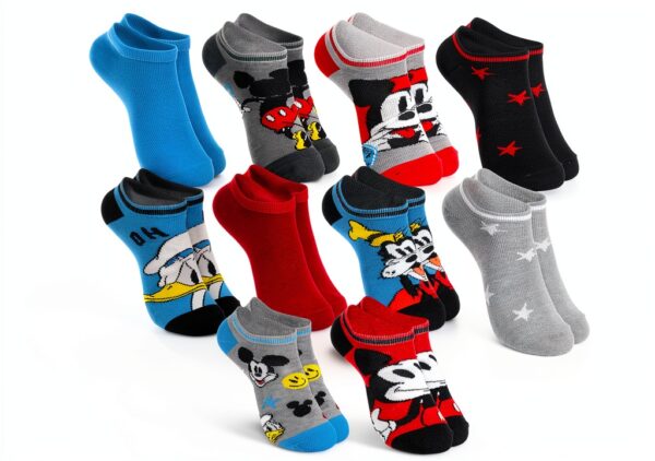 Mickey Mouse Socks Boys Girls 10 Pack Polyester Spandex-1