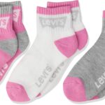 Levis Boys Ankle Socks Stretchy Polyester Cushioned Sole-0