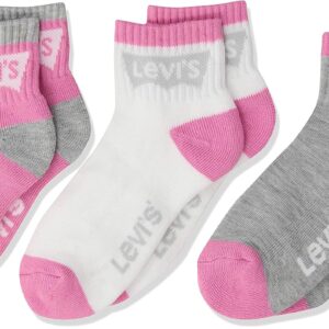 Levis Boys Ankle Socks Stretchy Polyester Cushioned Sole-0