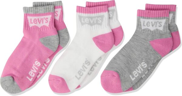 Levis Boys Ankle Socks Stretchy Polyester Cushioned Sole-0