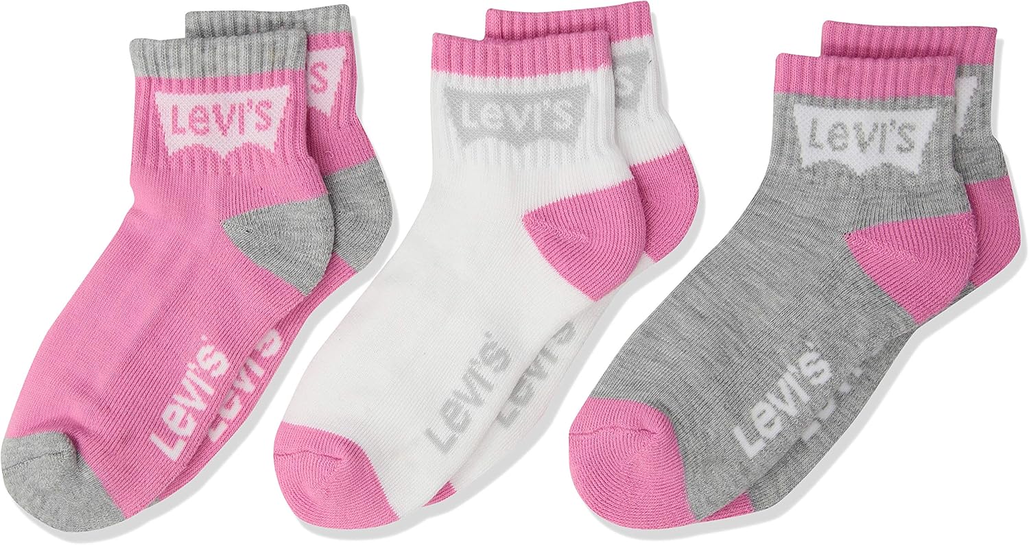 Levi's boys ankle socks showing cushioned sole and elastic cuff