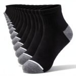 Boys Black Ankle Socks 20 Pairs Ultra Soft Reinforced-0