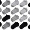 SPTRAMLE Kids Ankle Socks 30 Pairs Soft Moisture Wicking-0