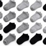 SPTRAMLE Kids Ankle Socks 30 Pairs Soft Moisture Wicking-0