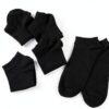 Kids Black Cotton Socks 18 Pairs Low Cut Unisex Children-4