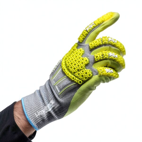 HexArmor Impact Gloves HiVis Grip Touchscreen Compatible-1