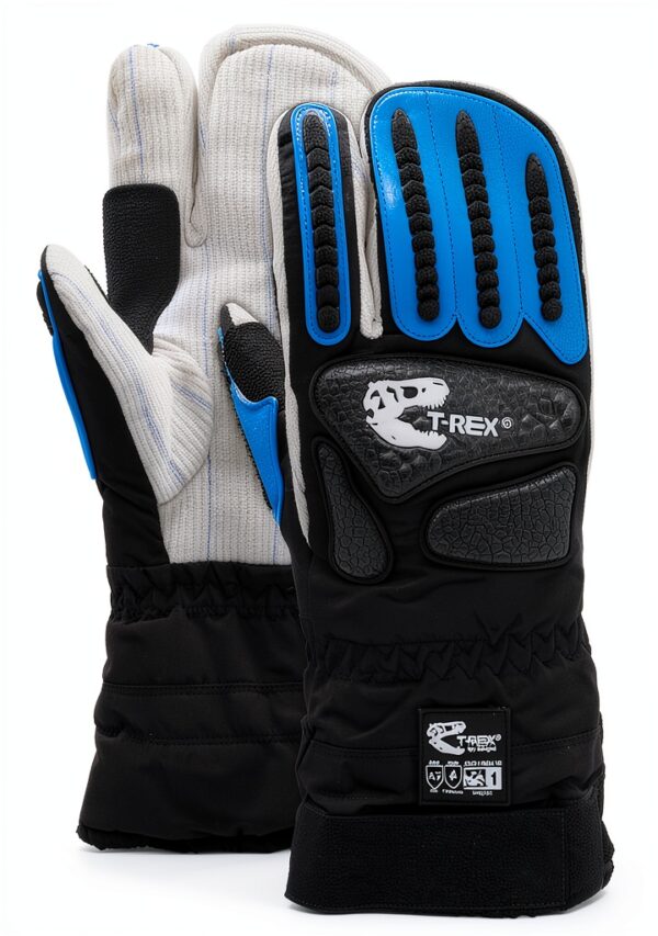 MAGID Impact Gloves 8/M Blue Cotton-2
