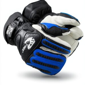 MAGID Impact Gloves 8/M Blue Cotton-0