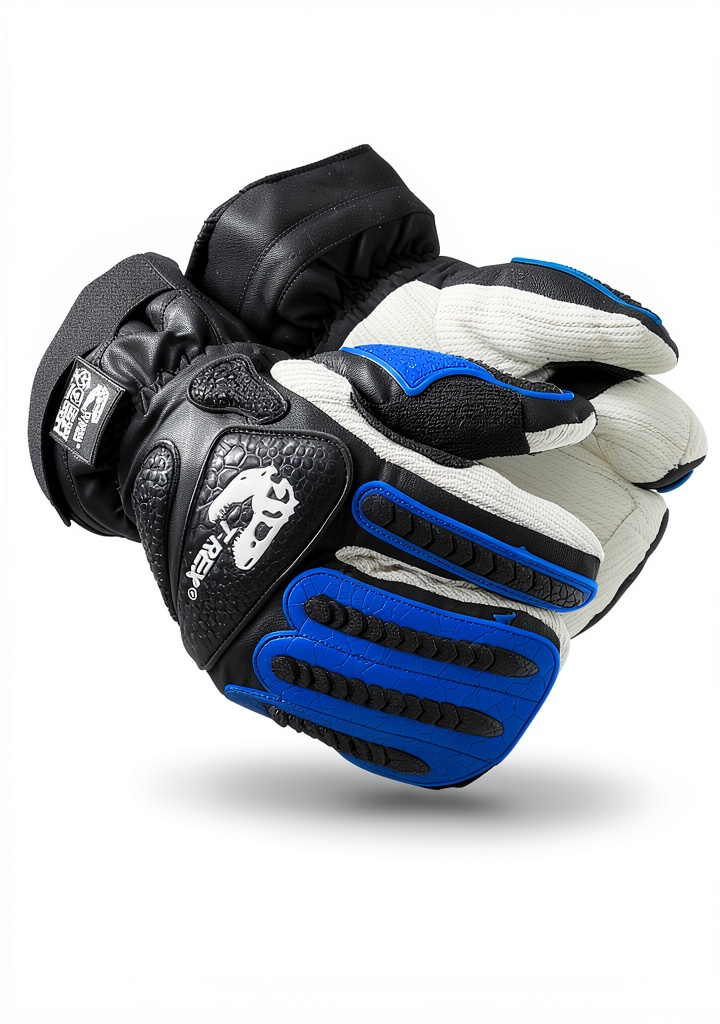 MAGID Impact Gloves 8/M Blue Cotton