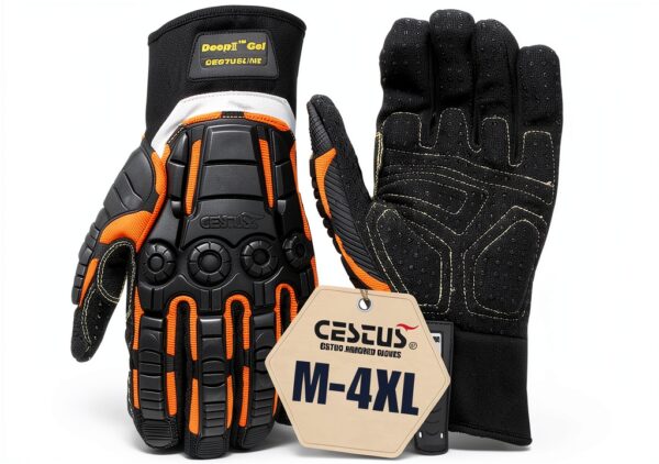 Cestusline Work Gloves ANSI Cut A1 Unisex Durable-0