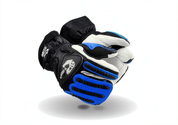 MAGID Impact Gloves 8/M Blue Cotton-1