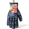 Impact Reducing Safety Gloves Large Black Blue by Global Glove-3