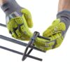 Impact Safety Gloves HexArmor 3014IMP-L Hi Vis Nitrile Palm-2