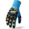 Blue Impact Safety Gloves Large 1 Pair Waterproof Insulated-1