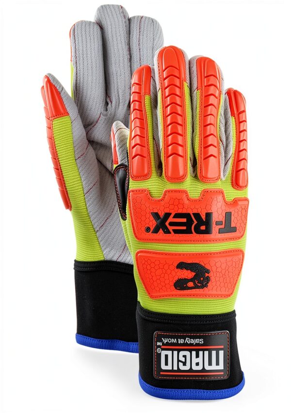 Impact Resistant Safety Gloves MAGID TRX510WS M Force Hi Vis-1