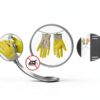 Impact Safety Gloves HexArmor 3014IMP-L Hi Vis Nitrile Palm-5
