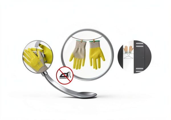 Impact Safety Gloves HexArmor 3014IMP-L Hi Vis Nitrile Palm-5